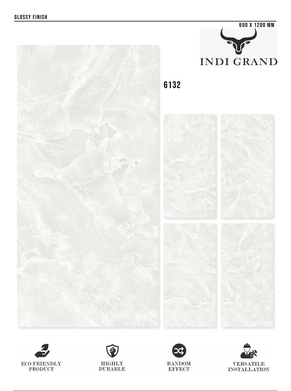 Керамогранит glossy №2 60х120, 6132