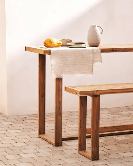 Барный стол Canadell из массива тика 140x70 см