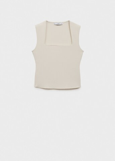 Топ приталенного кроя с широкими бретелями