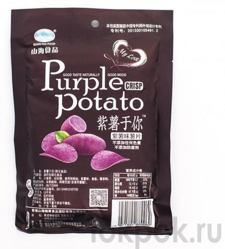 Чипсы Картофельные Shan hai food Purple potato, 21 гр
