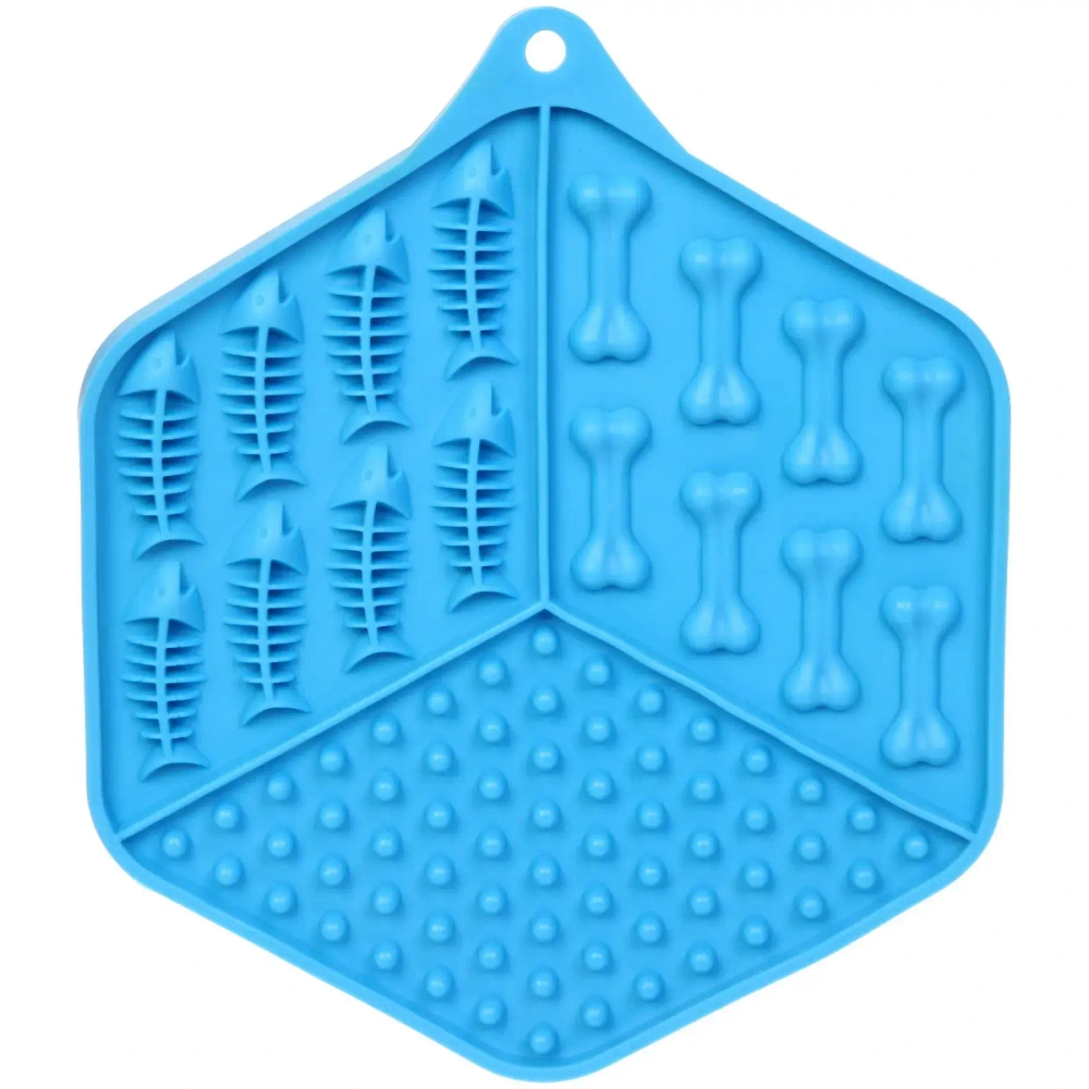 Коврик - антистресс лизательный на присосках «Мой Бро», цвет голубой, 17*17см