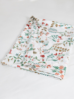 ODA Простыня стандартная, сатин цветочный орнамент