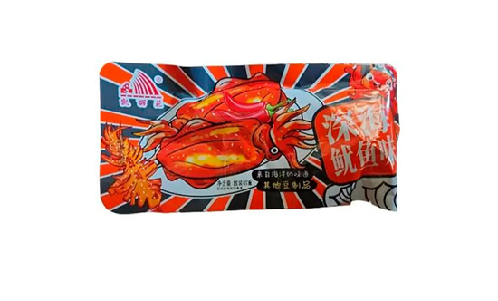 Соевый снек со вкусом глубоководного кальмара, 20г (Китай)