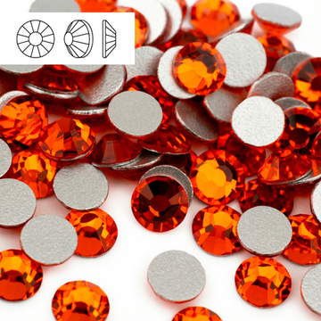 Стразы холодной фиксации из стекла, цвет Hyacinth, форма Flatback