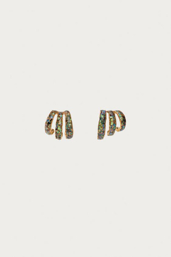 ZARA X MARISA BERENSON СЕРЬГИ С ТРОЙНЫМИ КОЛЬЦАМИ , ЗОЛОТИСТЫЙ