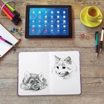 Скетчбук, белая бумага 160 г/м2, 145х203 мм, 80 л., твердая обложка, BRAUBERG ART CLASSIC "Мрамор", 114592