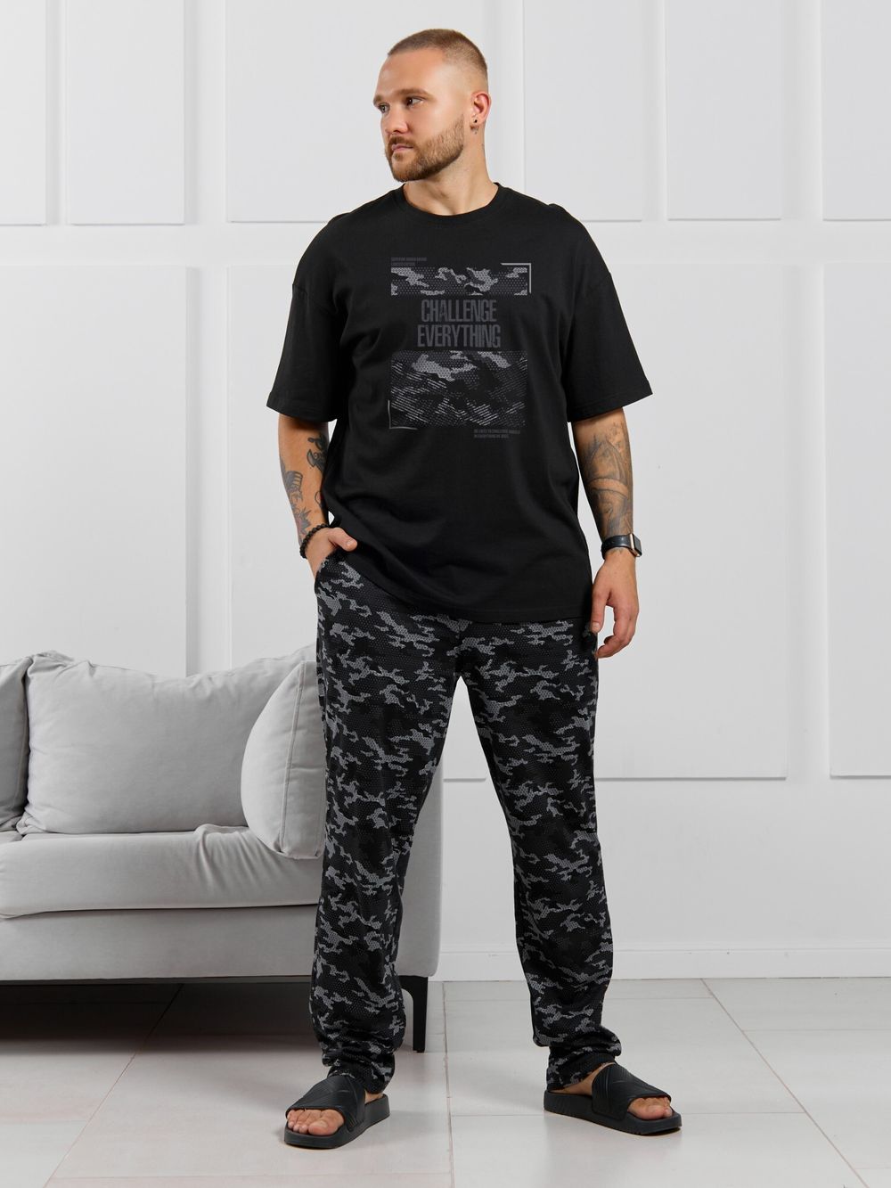 Костюм мужской Экипаж-3 Виотекс ЧЁРНЫЙ