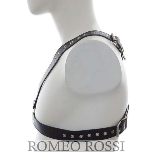 Мужская сбруя (портупея) черная Romeo Rossi 9035-2