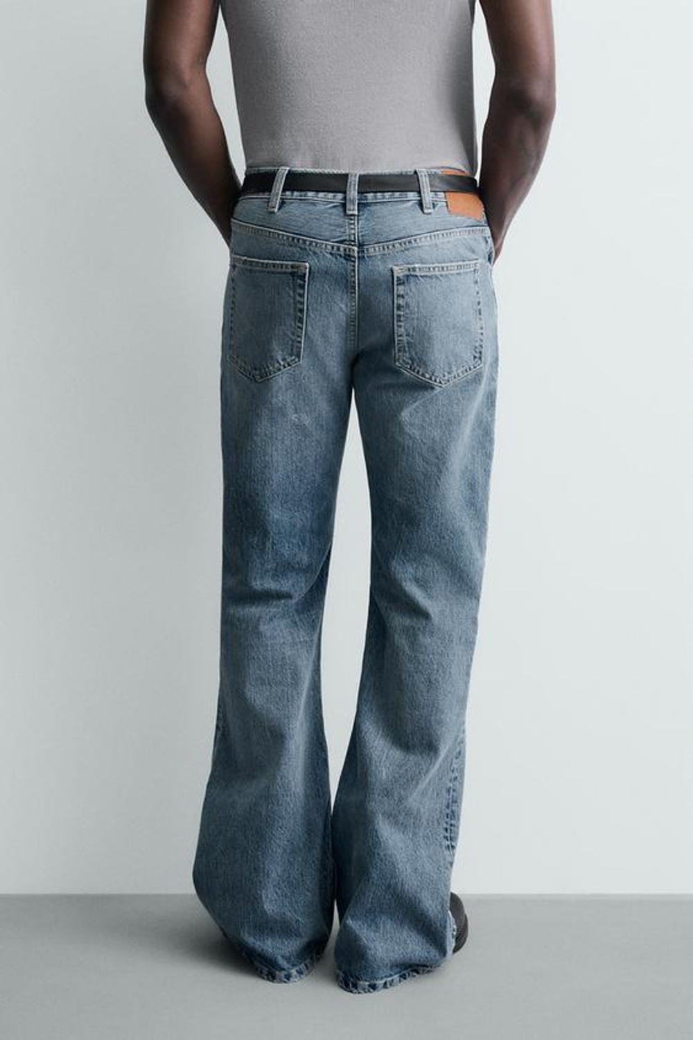 ZARA ДЖИНСЫ FLARE FIT, ГОЛУБОЙ