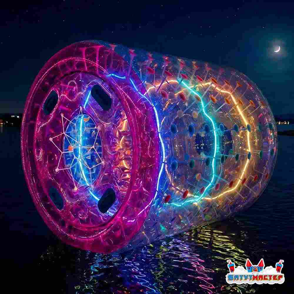 Водный роллер «Световая волна», одноместный, ТПУ, 2×1,8×1,8 м