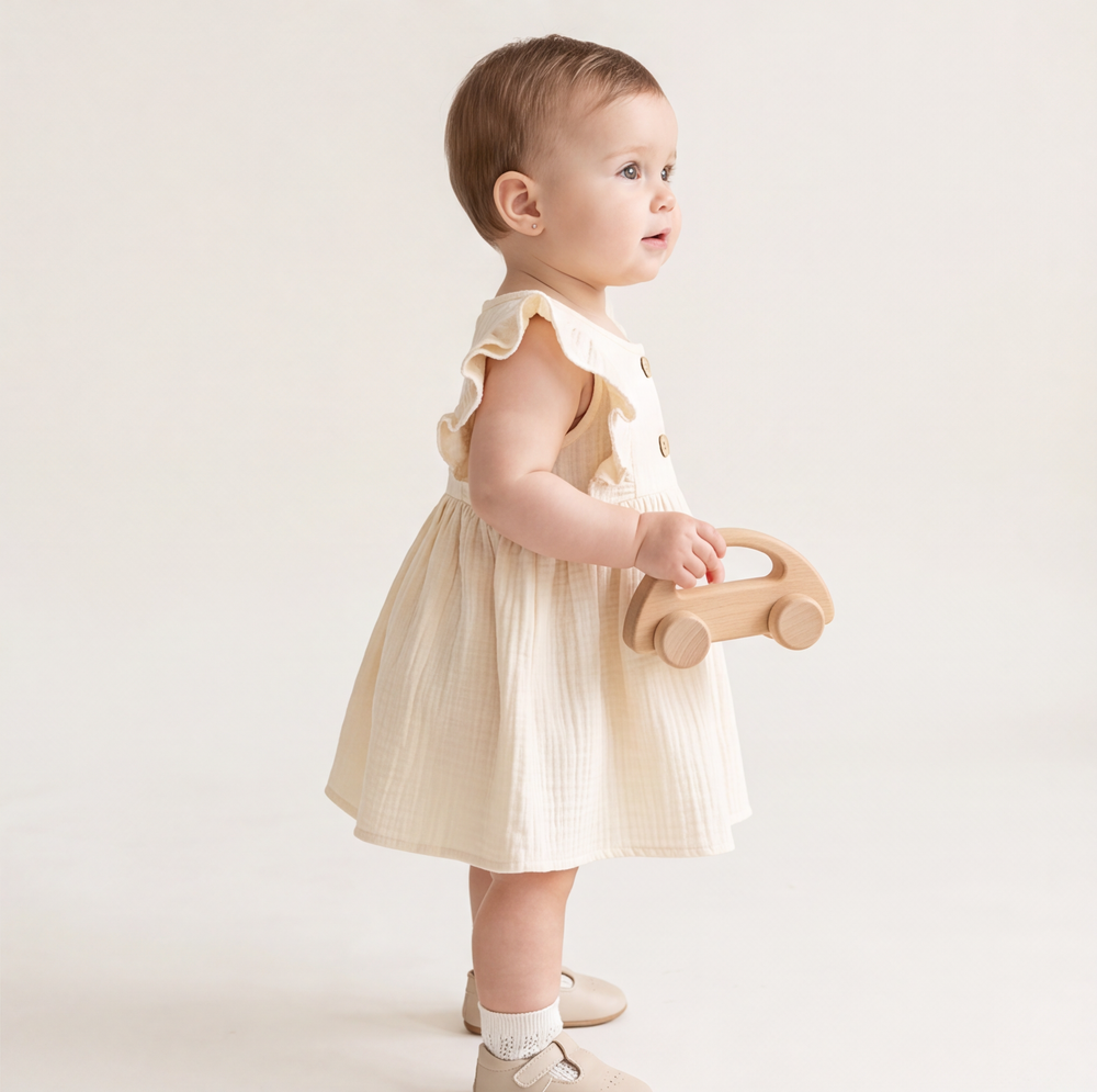 Хлопковое платье муслин короткий рукав