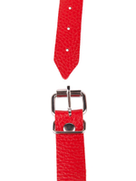 Чёрный кляп-шар с красным ремешком (Цвет: черный с красным)