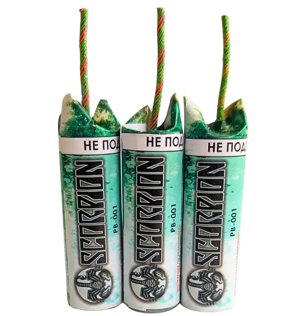 Петарды PB-001 Scorpion — мощные петарды которые можно купить, купить мощные петарды интернет магазин, РПК Залп.