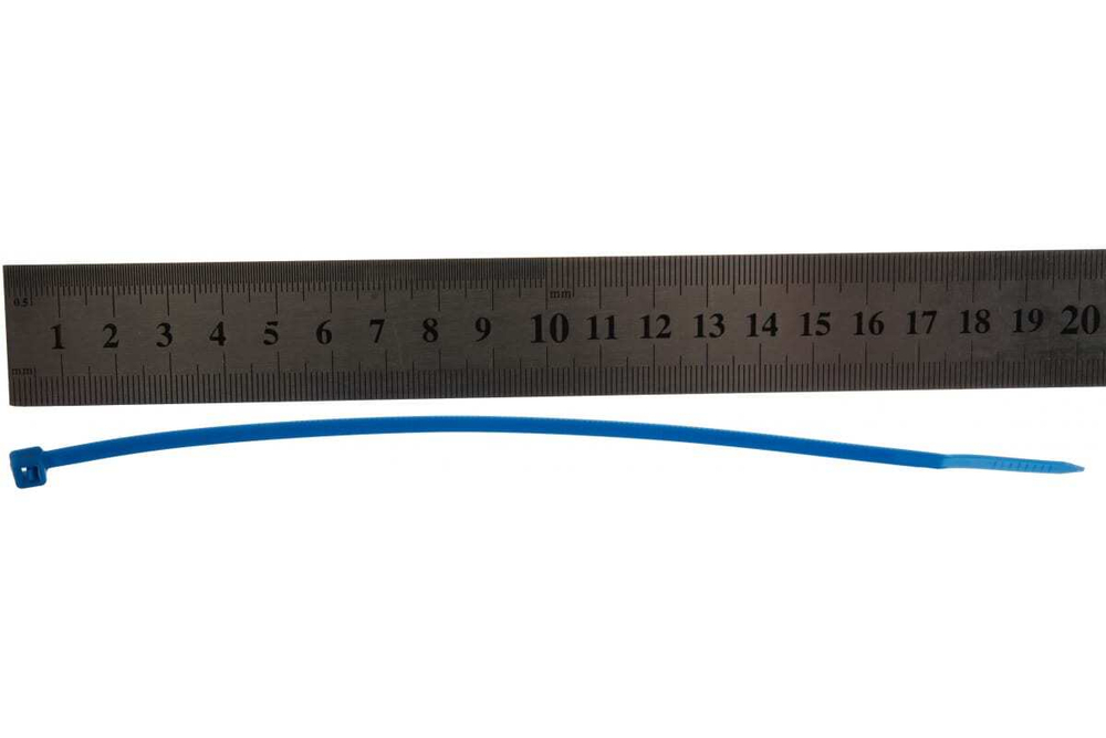 ХОМУТЫ СИБРТЕХ ПЛАСТИКОВЫЕ СИНИЕ 200Х3,6ММ 100ШТ 45521