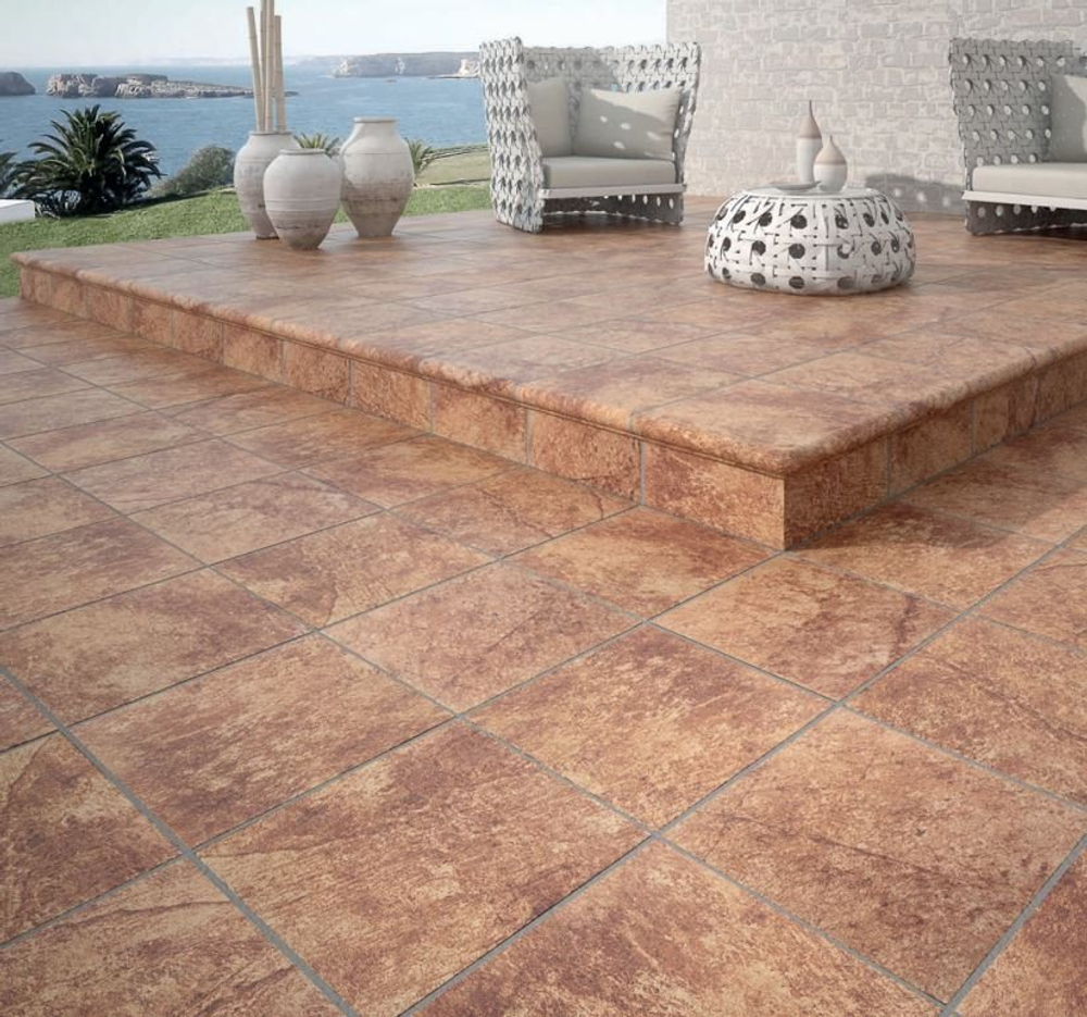 Ступень фронтальная Jasper Marron 33х33