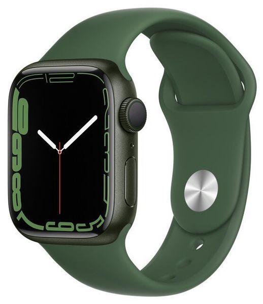 Умные часы Apple Watch Series 7 45mm Aluminium with Sport Band, зеленый клевер (MKN73RU/A)