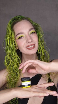 Декоративный гель для лица, волос и тела Color Gel Yellow Neon