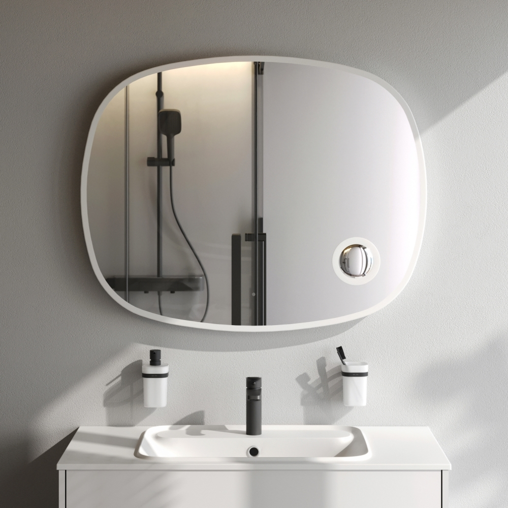 Зеркало с контурной LED-подсветкой, ИК сенсором и косметическим зеркалом, 100 см AM.PM Func M8FMOX1003SA