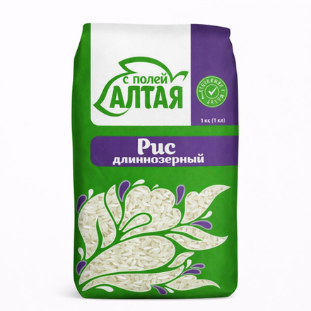 Рис длиннозерный С Полей Алтая 800 гр