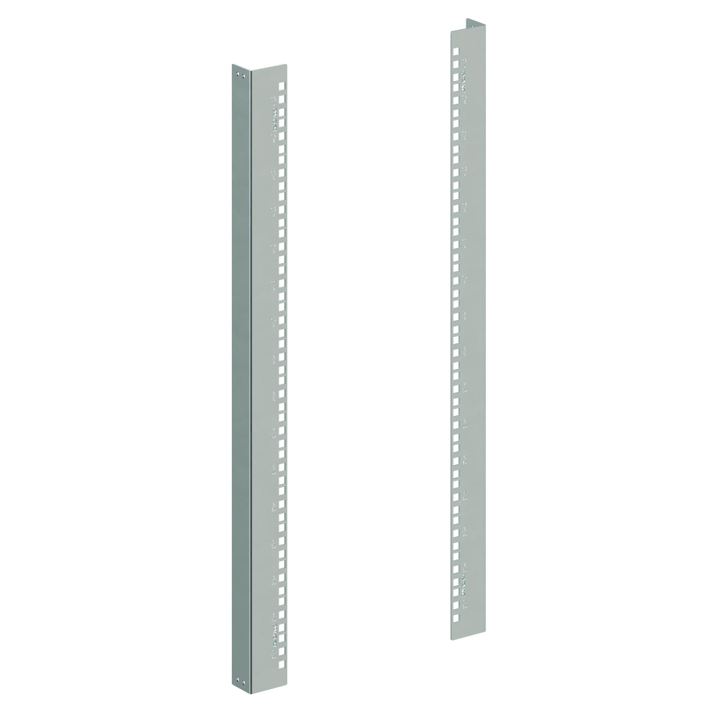 Вертикальные монтажные профили 19", 16U, "L" для навесных корпусов В=800 мм, комплект - 2 шт.