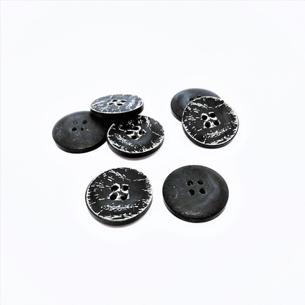 1927 Пуговица №510, 36L (черный; 10216170/100819/0143677, КИТАЙ)