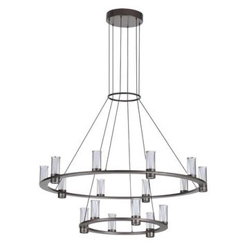 7143/110L HIGHTECH ODL26 513 светильник темный никель/акрилл/металл IP20 LED 93W 5960Лм 3000K 220V DEFANCE