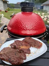 Керамический гриль Kamado Joe Classic III, 46 см (красный), с ножками и столиками