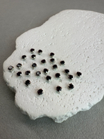 Шатоны 4 мм, Фиолетовый в серебре, 25 шт