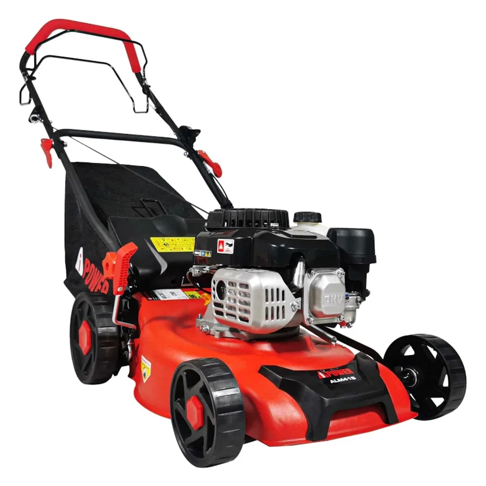 Бензиновая газонокосилка A-iPower ALM41S самоходная: 3.5 л.с., нож 41 см, 41102