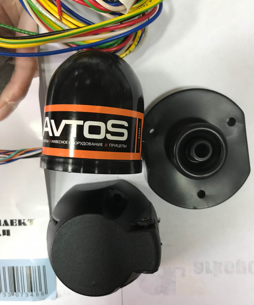 Универсальная электрика к фаркопу Avtos 1,9 метра U1-1,9 (На все модели фаркопов, в комплекте с колпачком.)