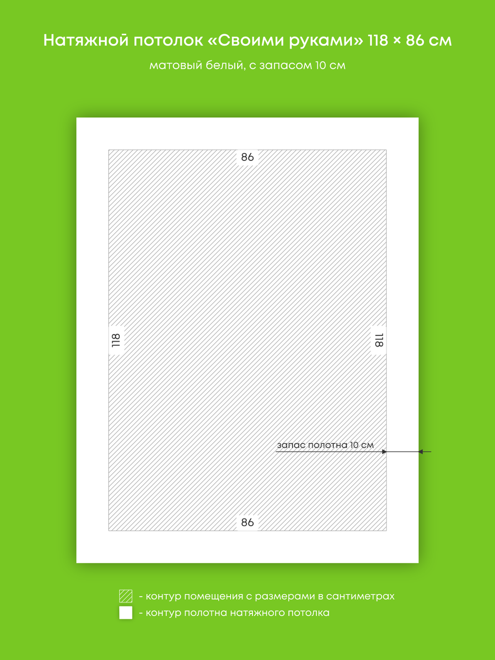 Натяжные потолки 2.5 м2, 1 м2