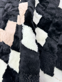 Покрывало меховое ковер из шкуры овчины