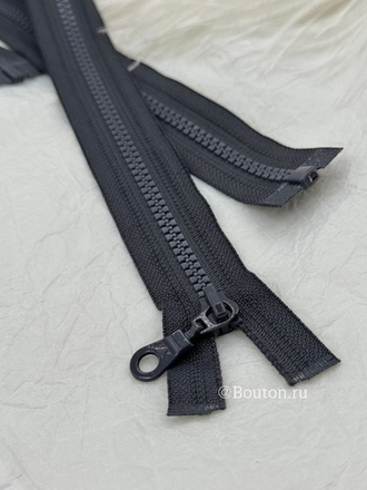 Молния тракторная темно-серая графитовая