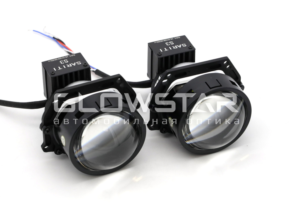 Билед модули Sariti S3 3.0 дюйма, 2 чипа, 5500К, 12V, 54W/62W, крепление 3R (комплект, 2шт)