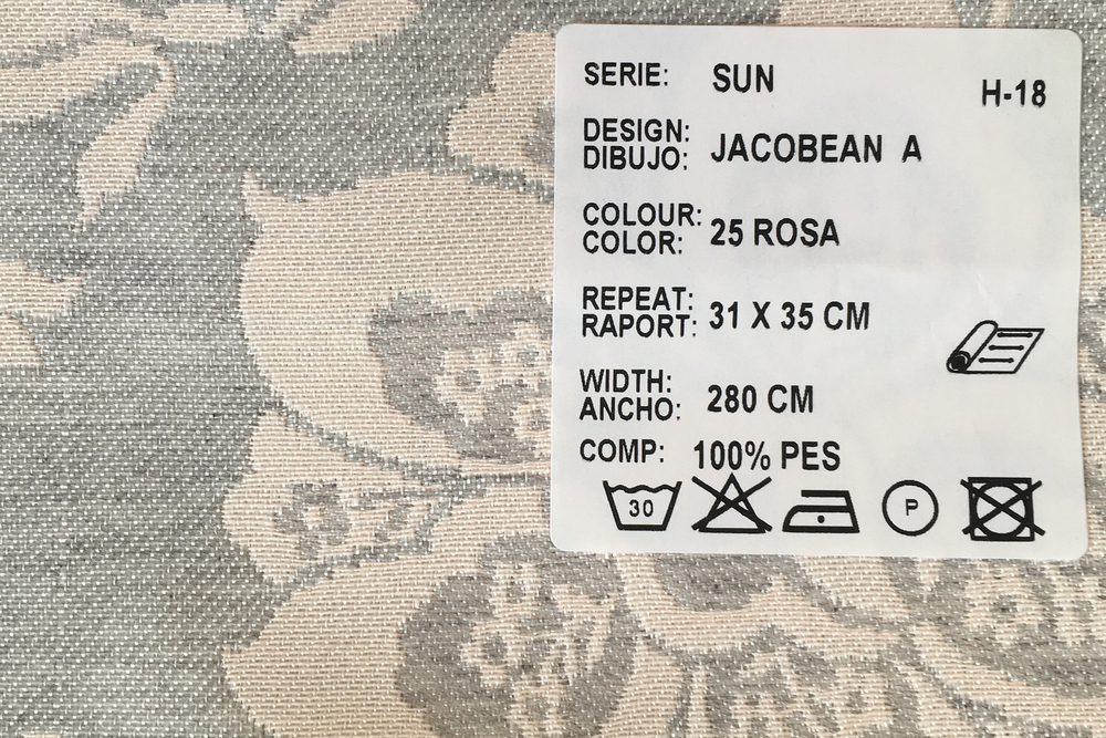 Жаккард Sun Jacobean (Сан Джакабиэн) A 25 Rosa