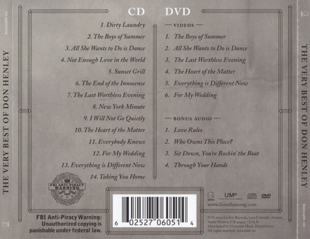 Don Henley / The Very Best Of Don Henley (CD+DVD)