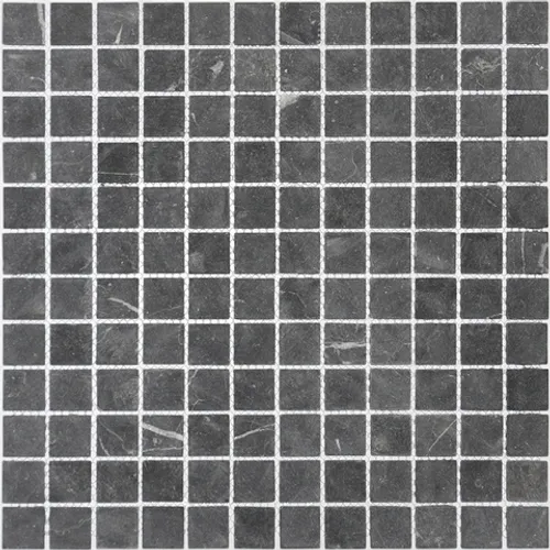 Nero Oriente MAT 23x23x4 Мозаика из натурального черного мрамора Pietrine 4 mm