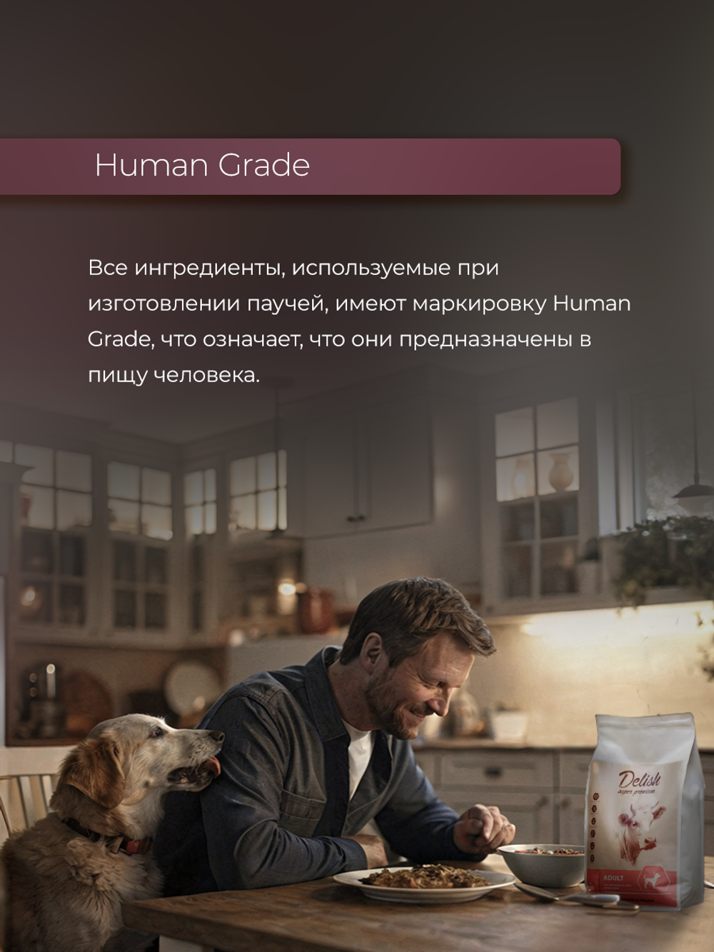 НАБОР Консервы DELISH Super Premium для собак с индейкой, овощами и клюквой (паштет) - 10 шт х 80 гр