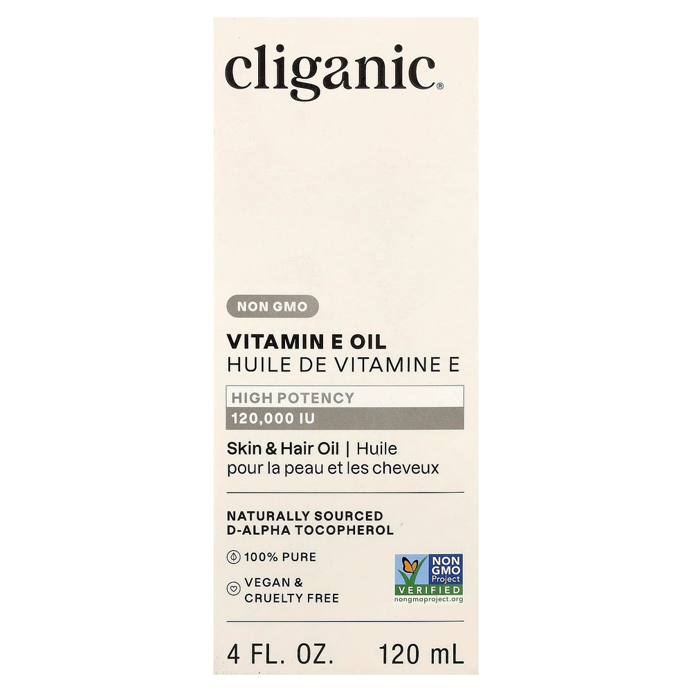 Cliganic, масло с витамином E, 120 мл (4 жидк. унции)