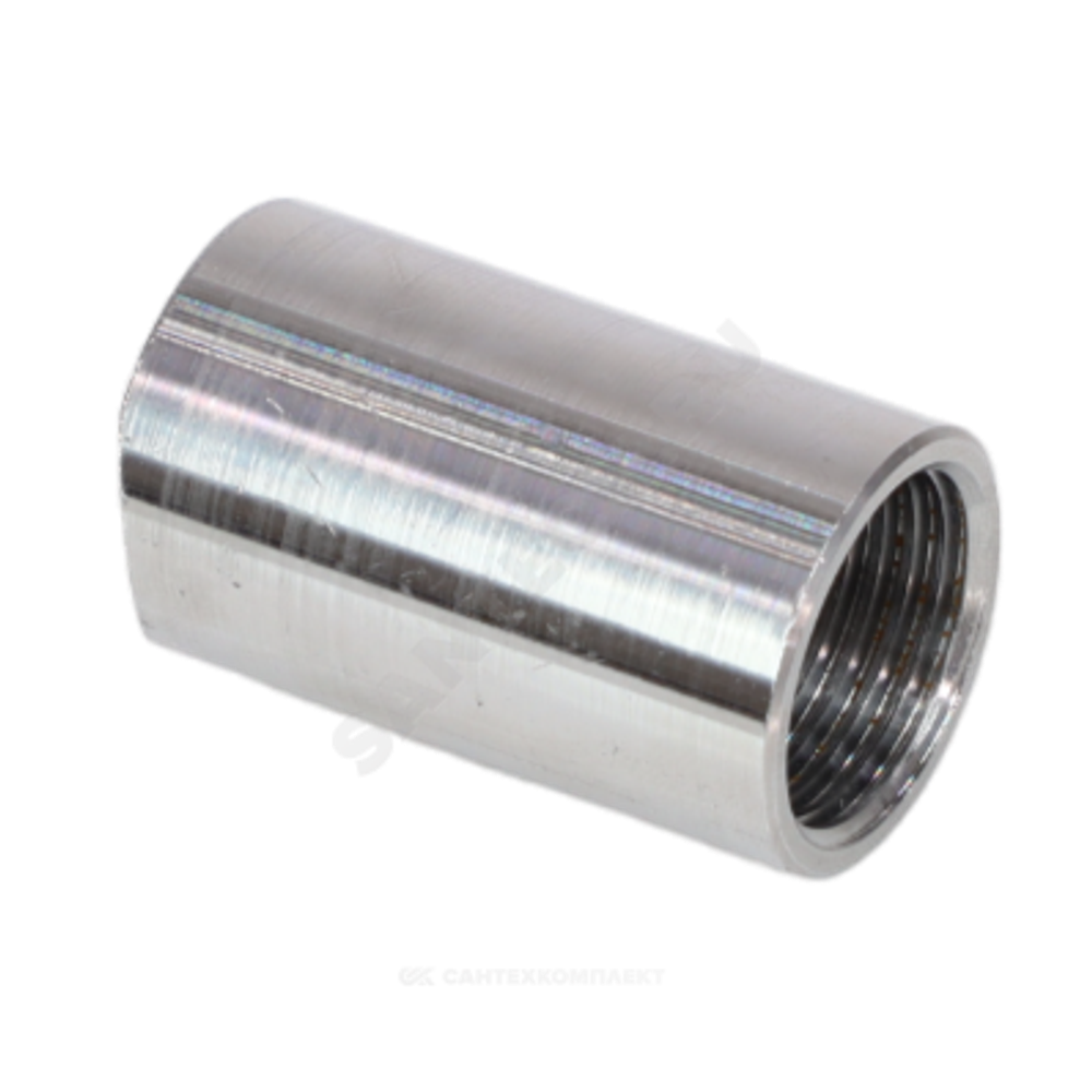 Муфта спринклерная приварная сталь Ду 15 1/2" L=20 мм с фрезеровкой ASTRA