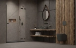 Душевая дверь Radaway Essenza Pro Brushed Nickel DWJ 120 стекло прозрачное/профиль брашированная оружейная сталь