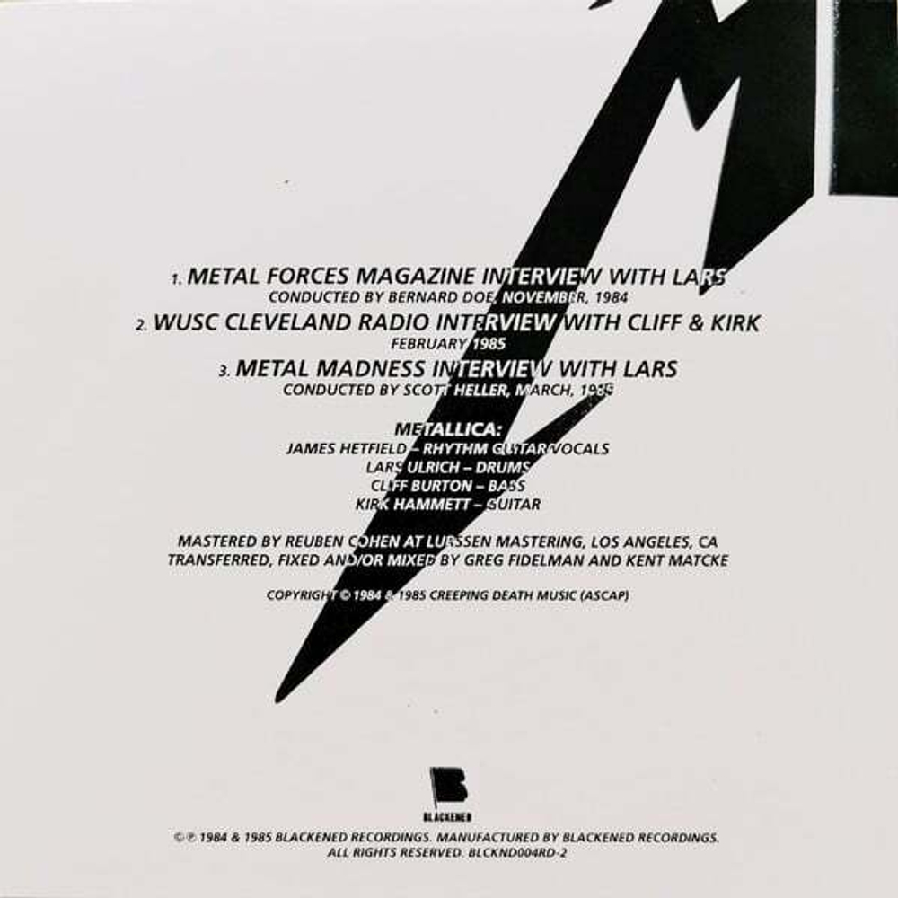 Metallica / Ride The Lightning (Deluxe Box Set)(4LP+6CD+DVD+Book)