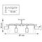 Комплект с потолочной люстрой Lightstar Rullo (571718+214437-4+214436-4) LR718374364