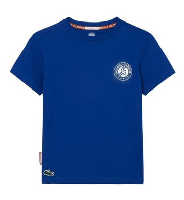 Детская теннисная футболка Lacoste Kid's Roland-Garros Edition Tennis - indigo blue