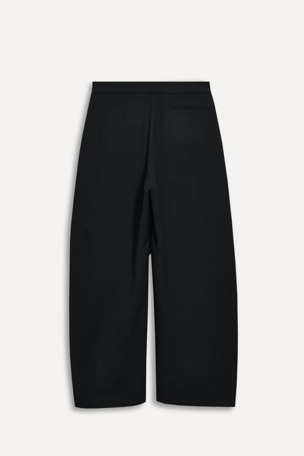 ZARA ШИРОКИЕ БРЮКИ ИЗ 100% ШЕРСТИ — 50TH ANNIVERSARY, ЧЕРНЫЙ