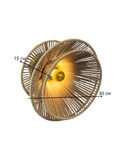 Настенное бра из ротанга — стильный плетёный светильник для вашего интерьера.