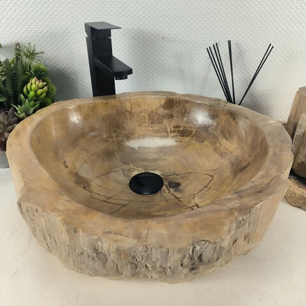 Раковина из окаменелого дерева OD-64679 48*45*15 0175