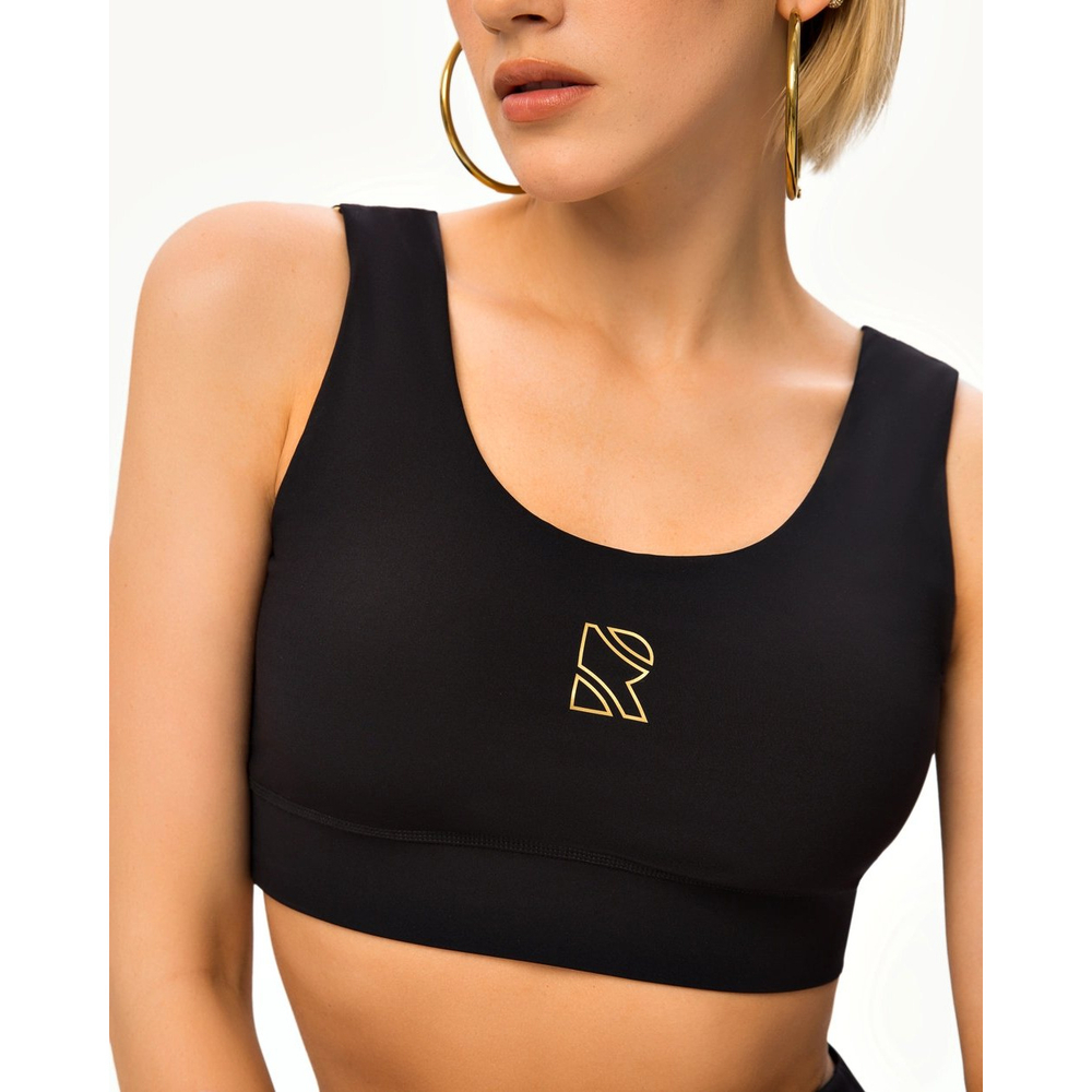 ОДЕЖДА ДЛЯ ТЕННИСА Женская, Топ RAQUETA PAINTED BLACK .