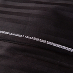 Комплект постельного белья Страйп Сатин Однотонный на резинке CTR035