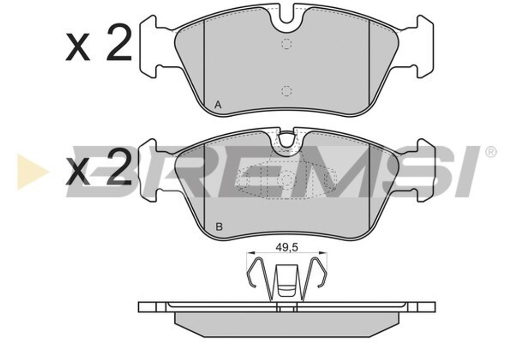 BREMSI - BP3193-BMS - Brake Pad Set, disc brake